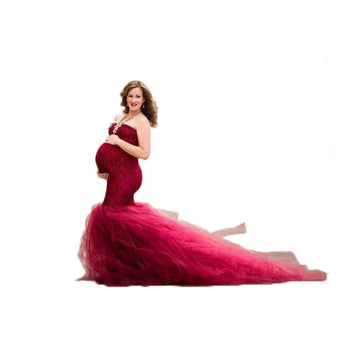 Women Fashion Pregnant Women Sequins Patchwork Casual Floor Length Loose Chiffon Maternity Dress