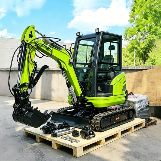 Factory Direct 1.0/0.8Ton Mini Excavator DiggersConstruction Equipment For GardenKoparka HydrauliqueSuitable Family Taller