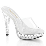 COCKTAIL-501SDT Clr/Clr, 5" Heel, 1" PF Item # (SKU): CTAIL501SDT/C/M Size: 5-14
